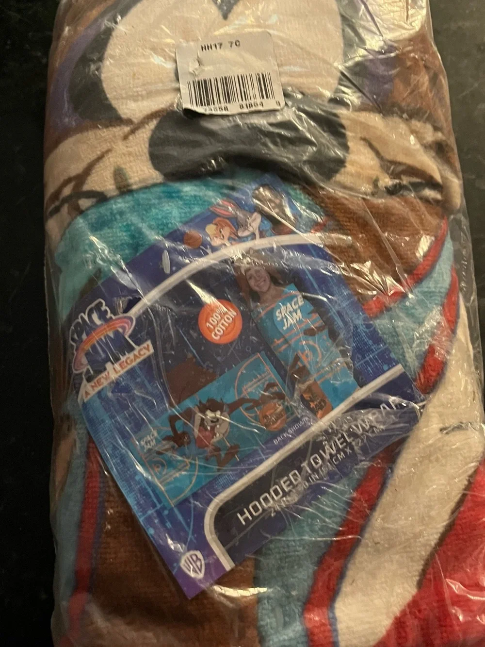Tasmanian Devil Bath Hooded Towel Wrap 24x50